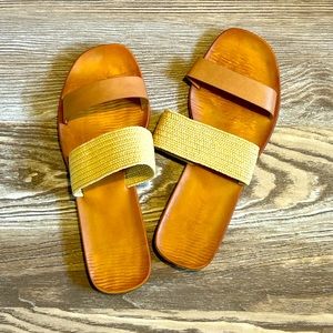 Brand new, never worn brown/tan sandals. Do have multiple sizes